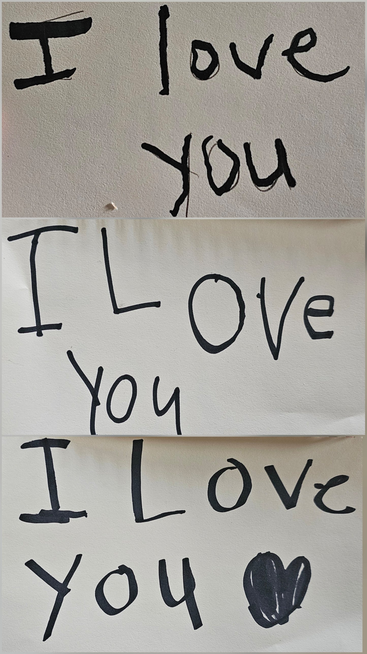 3D I Love You Signature Shadow Box